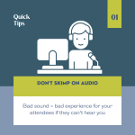 don't skimp on good audio