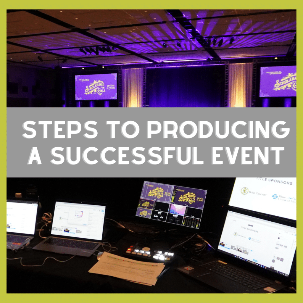 Steps to producing a successful event