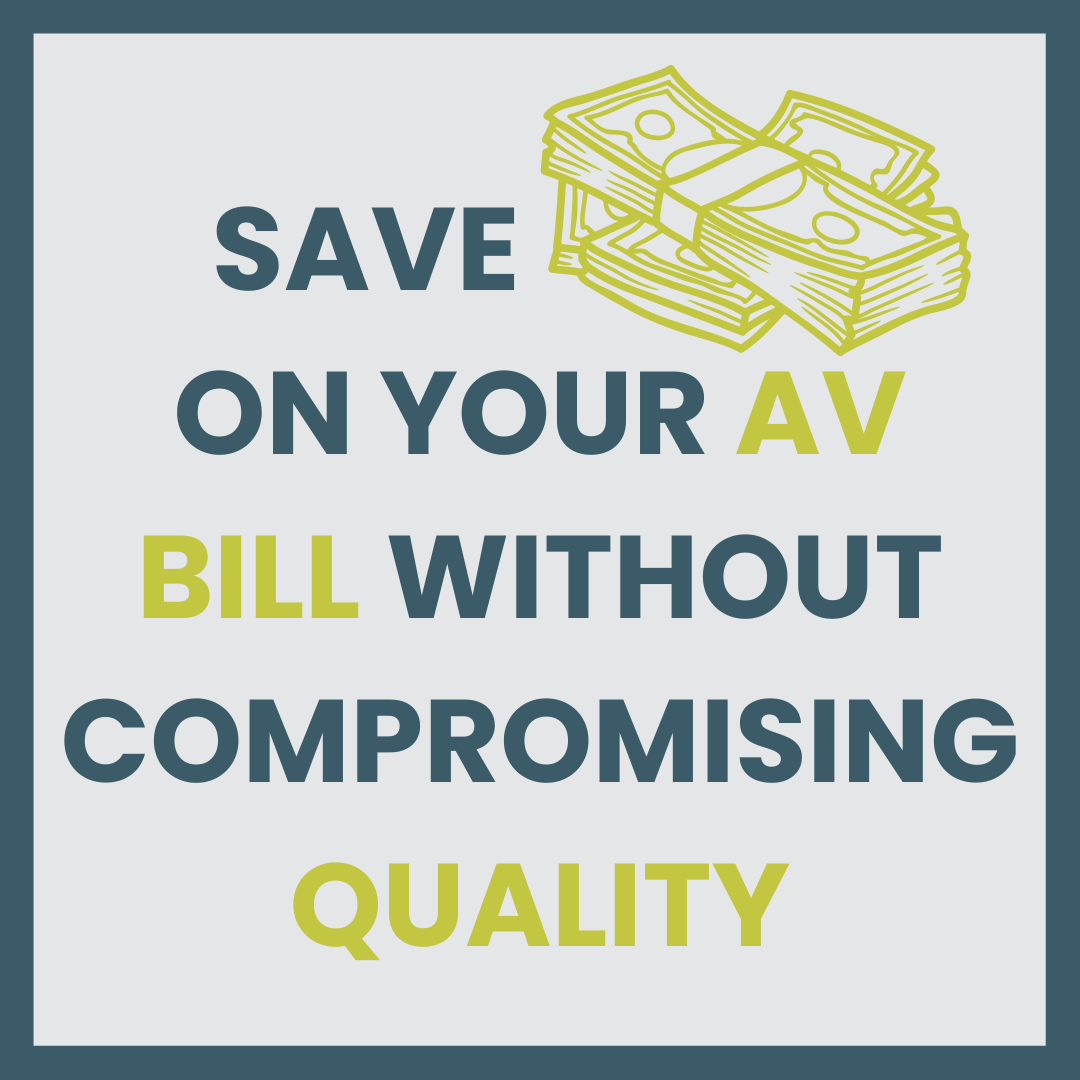 Event planning and AV production strategies to save money in Boise, ID.