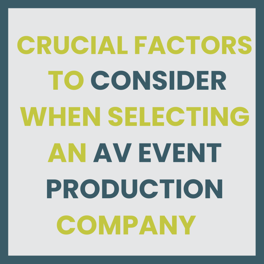 Event production company for corporate events