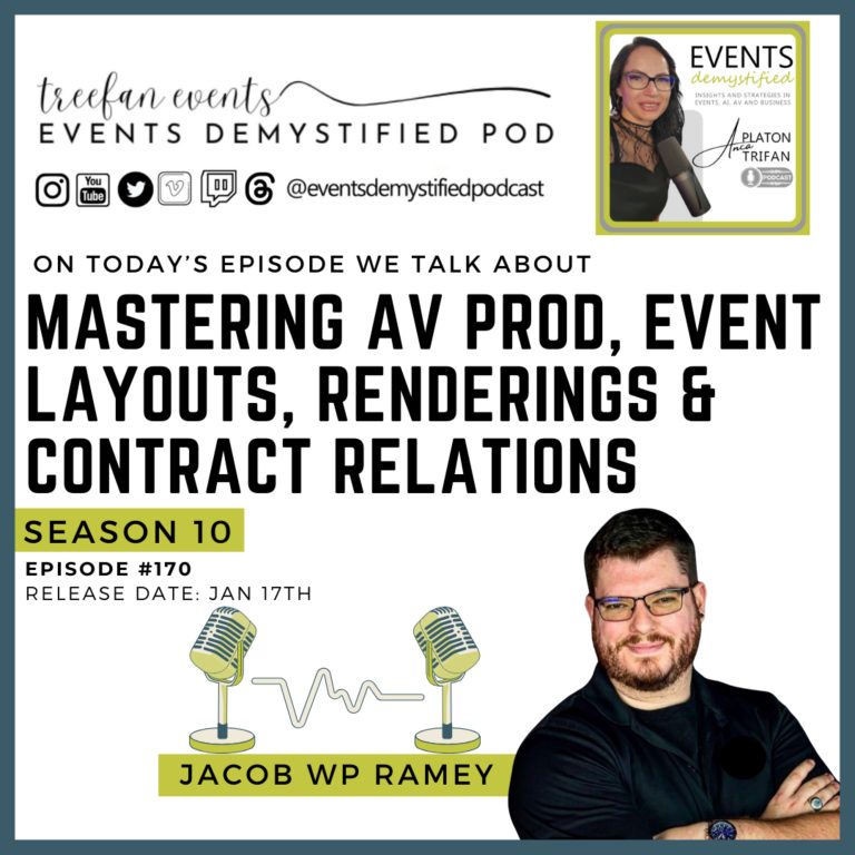 170: Mastering AV Production, Event Layouts, Renderings & Contract Relations ft. Jacob WP Ramey