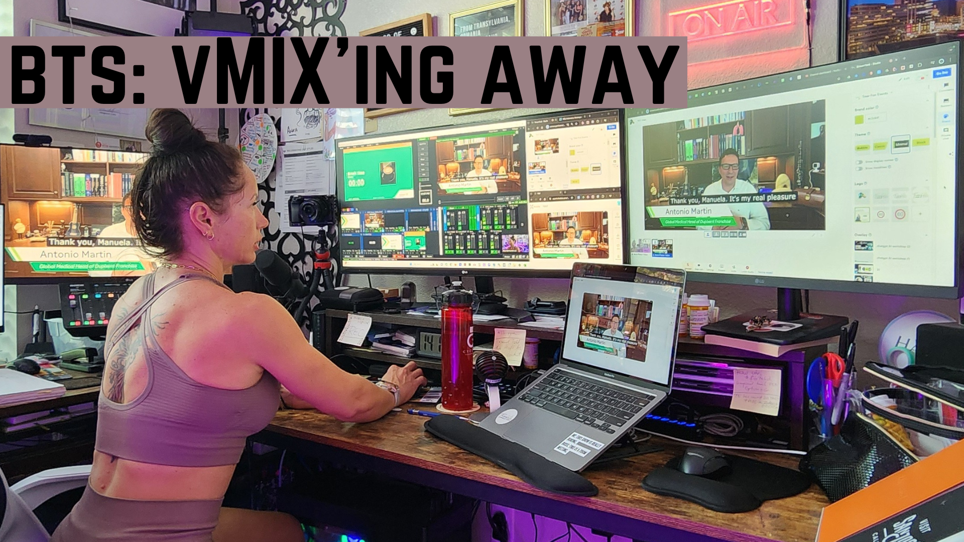 virtual event production, speaker experience, vMix production, virtual event AV, online event production, speaker technology