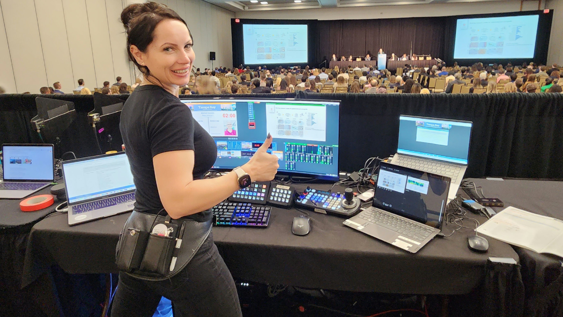 virtual event production, speaker experience, vMix production, virtual event AV, online event production, speaker technology